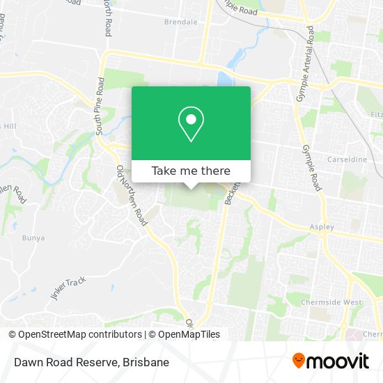 Dawn Road Reserve map