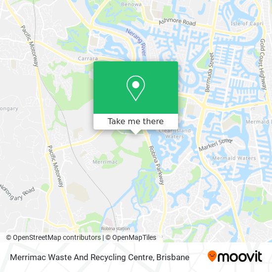 Merrimac Waste And Recycling Centre map