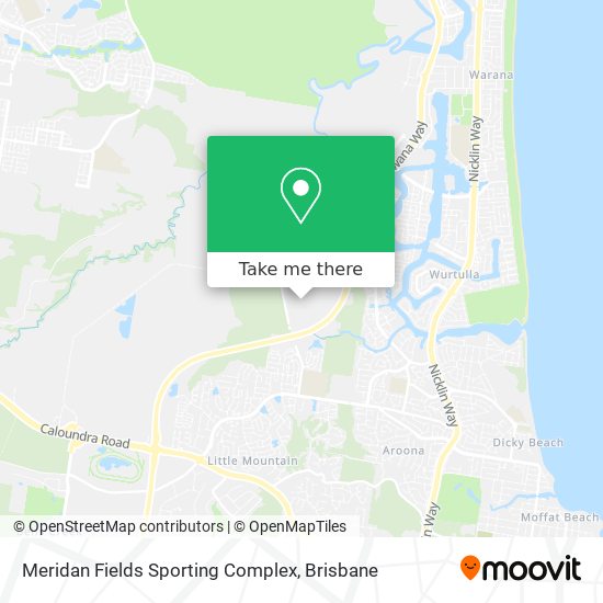 Meridan Fields Sporting Complex map