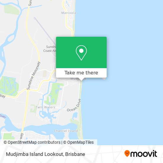 Mudjimba Island Lookout map