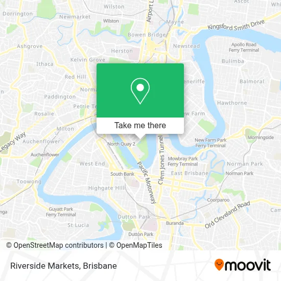 Riverside Markets map