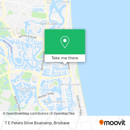 T E Peters Drive Boatramp map