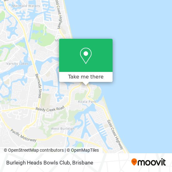 Burleigh Heads Bowls Club map