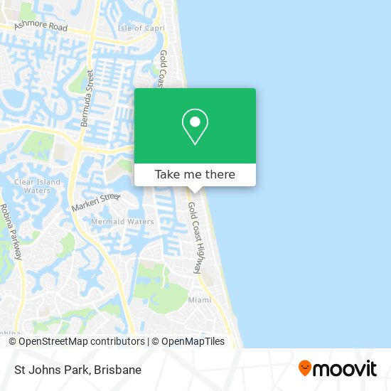 St Johns Park map