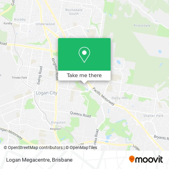 Logan Megacentre map