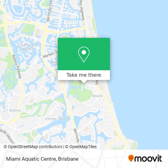 Miami Aquatic Centre map