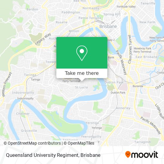Queensland University Regiment map