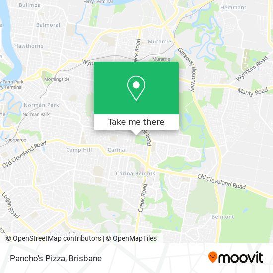 Pancho's Pizza map