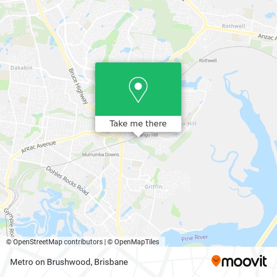 Metro on Brushwood map