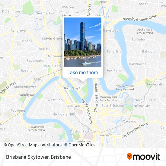 Brisbane Skytower map