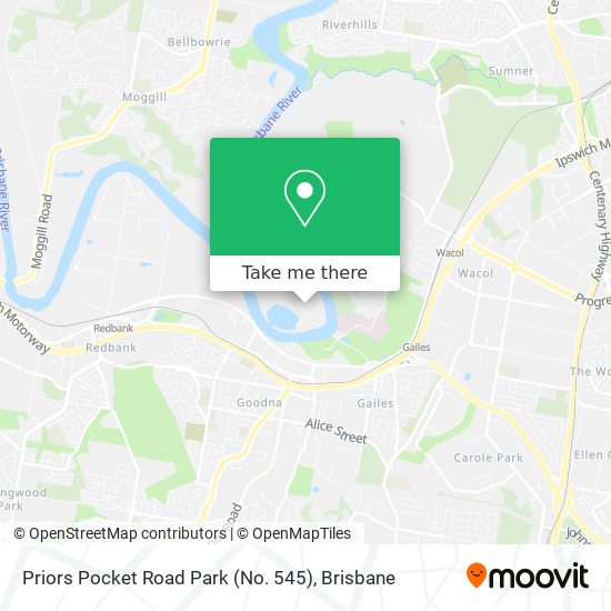 Priors Pocket Road Park (No. 545) map