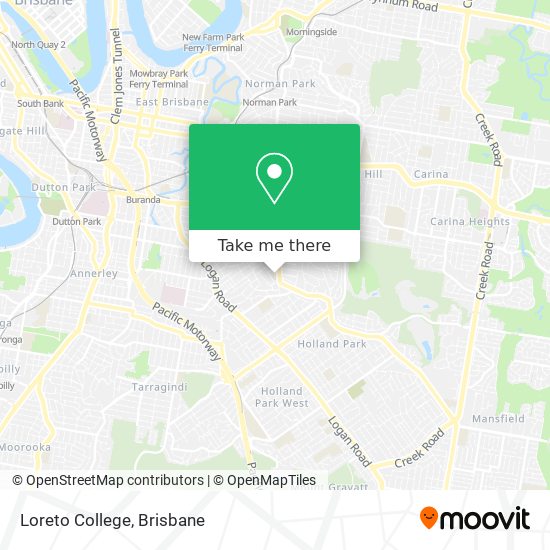 Loreto College map