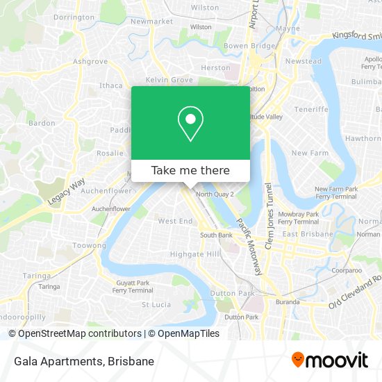 Gala Apartments map