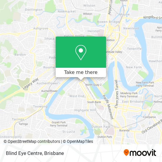 Blind Eye Centre map