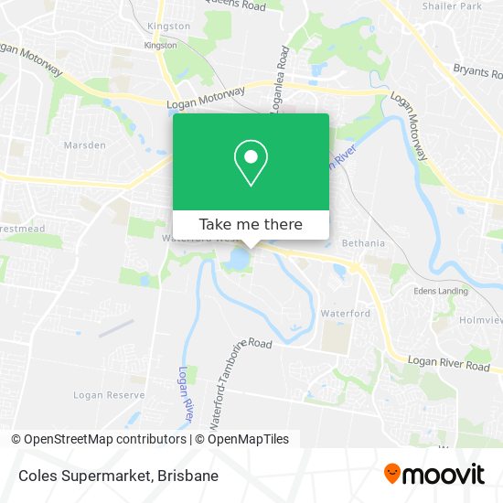 Coles Supermarket map