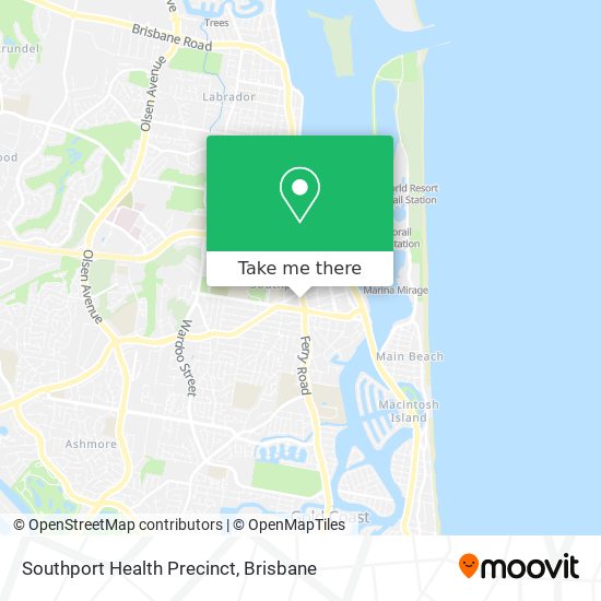 Southport Health Precinct map