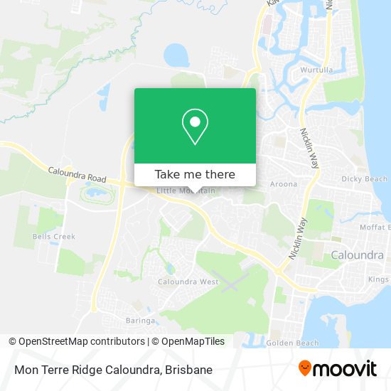 Mon Terre Ridge Caloundra map