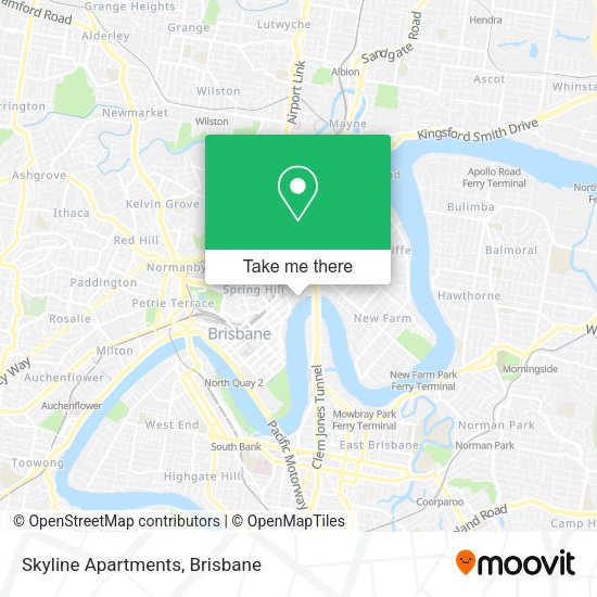 Skyline Apartments map
