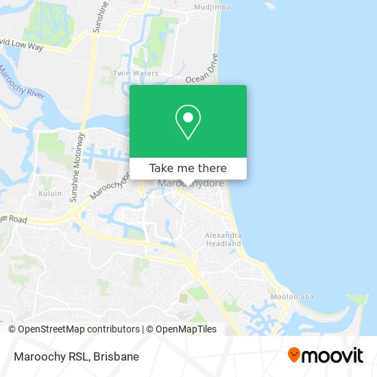 Maroochy RSL map