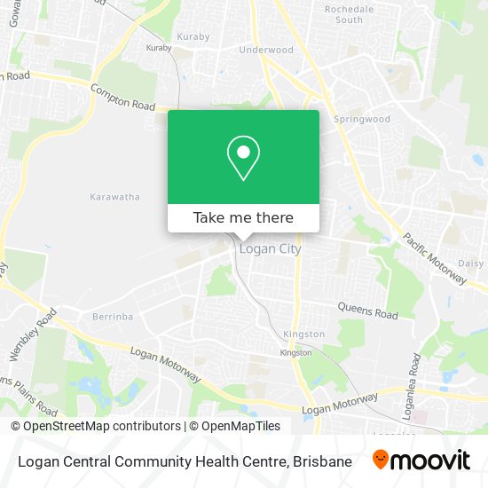 Logan Central Community Health Centre map