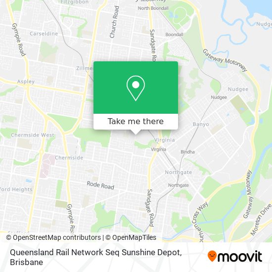 Queensland Rail Network Seq Sunshine Depot map