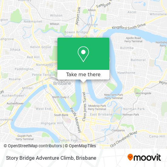 Mapa Story Bridge Adventure Climb