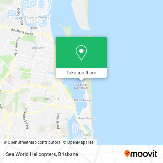 Sea World Helicopters map