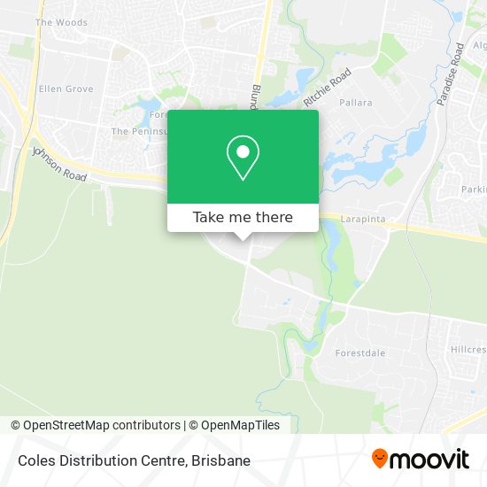 Coles Distribution Centre map