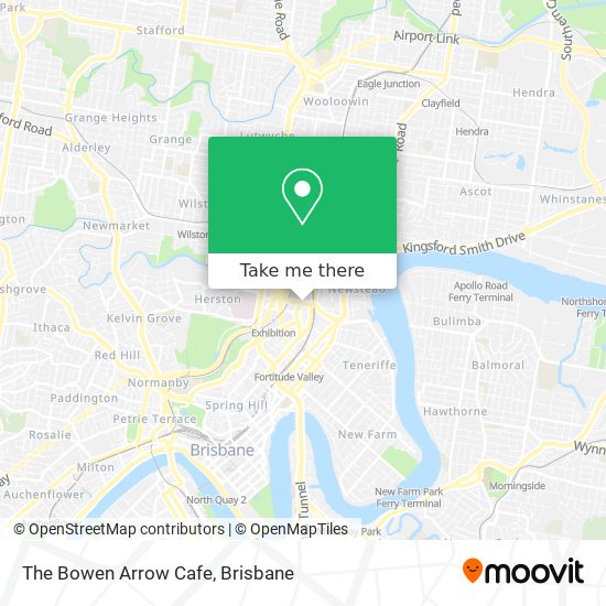 The Bowen Arrow Cafe map