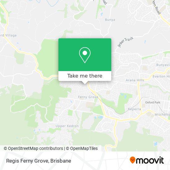Regis Ferny Grove map