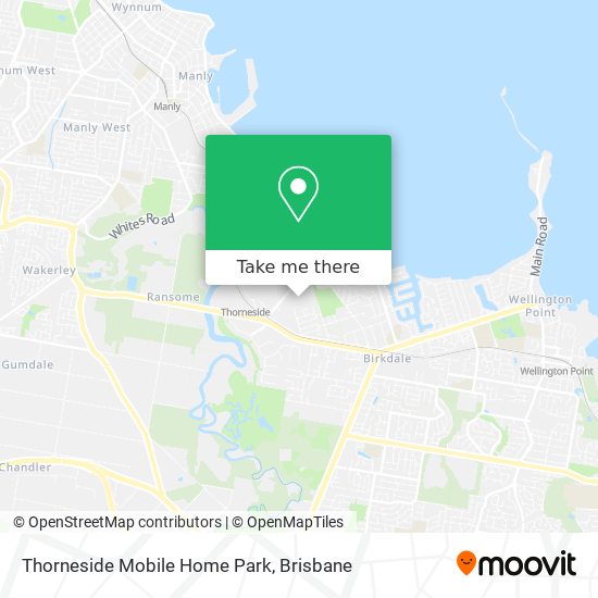Thorneside Mobile Home Park map