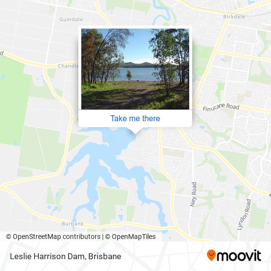 Leslie Harrison Dam map