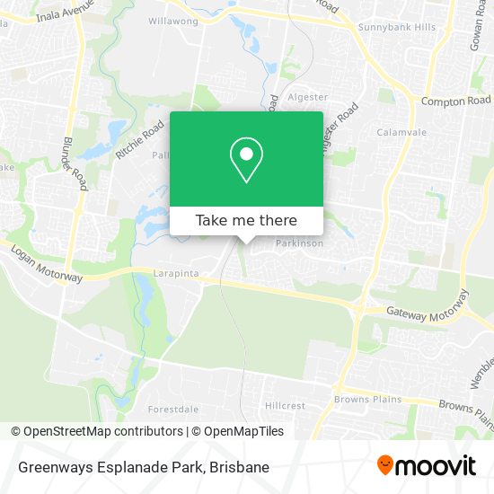 Greenways Esplanade Park map