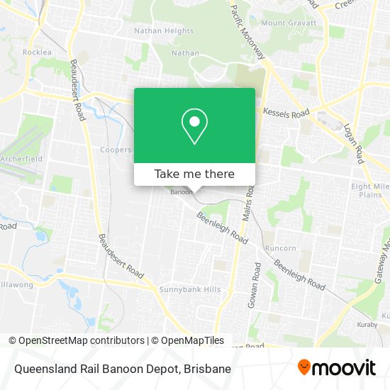 Queensland Rail Banoon Depot map