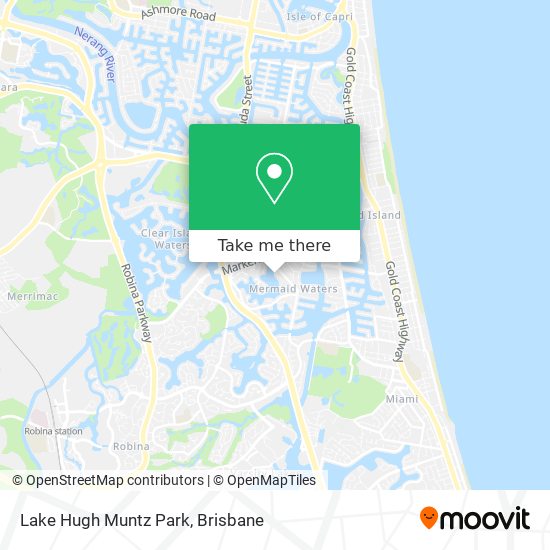 Lake Hugh Muntz Park map