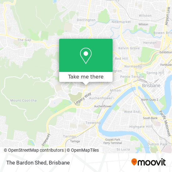 The Bardon Shed map