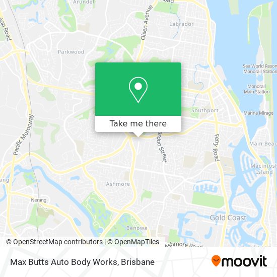 Max Butts Auto Body Works map