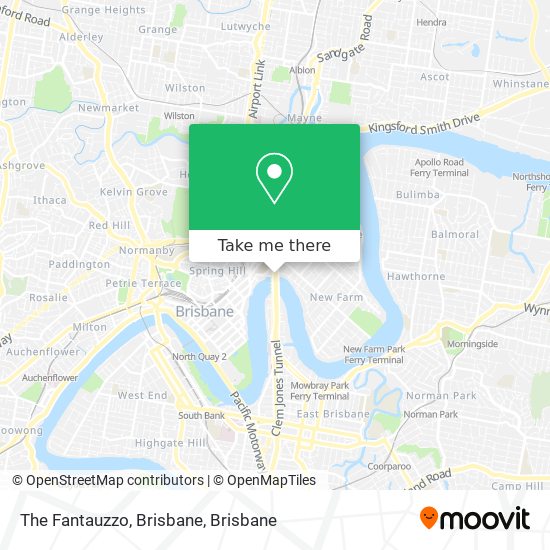 The Fantauzzo, Brisbane map