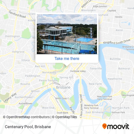 Centenary Pool map