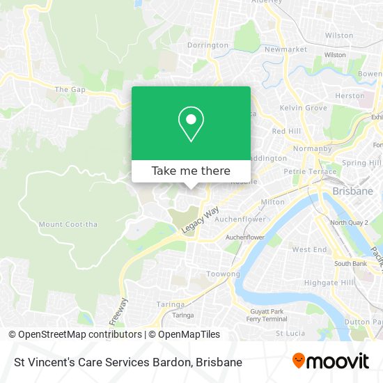 St Vincent's Care Services Bardon map