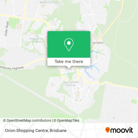 Mapa Orion Shopping Centre