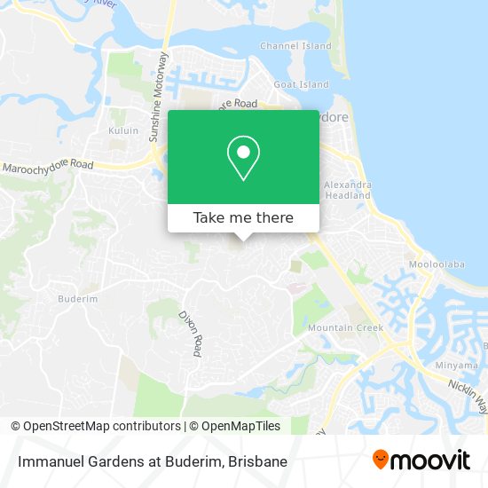 Immanuel Gardens at Buderim map