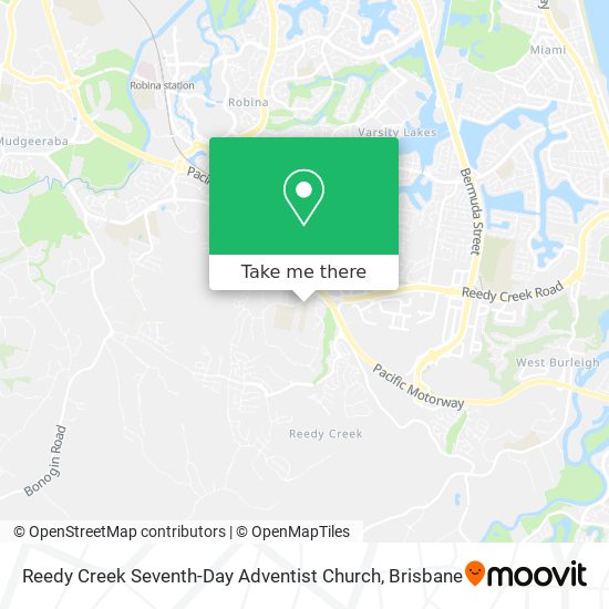 Reedy Creek Seventh-Day Adventist Church map