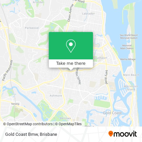 Gold Coast Bmw map