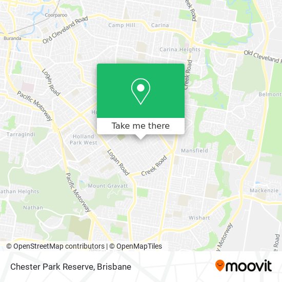 Chester Park Reserve map