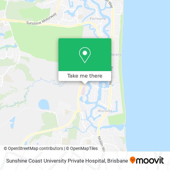 Sunshine Coast University Private Hospital map