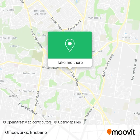 Officeworks map