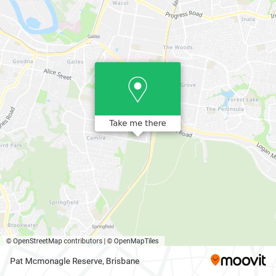 Pat Mcmonagle Reserve map