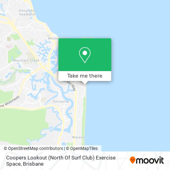 Coopers Lookout (North Of Surf Club) Exercise Space map