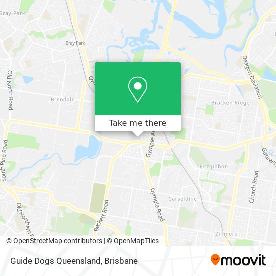 Guide Dogs Queensland map